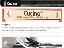 Tablet Screenshot of cucinaballoch.com